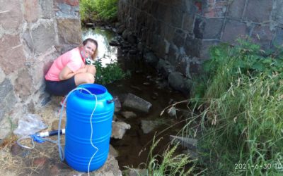 Gizdepka river sampling. Ra survey with Catia Ehlert