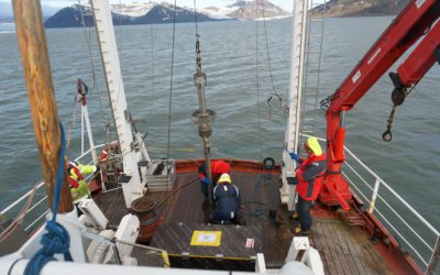 Sediment core collection