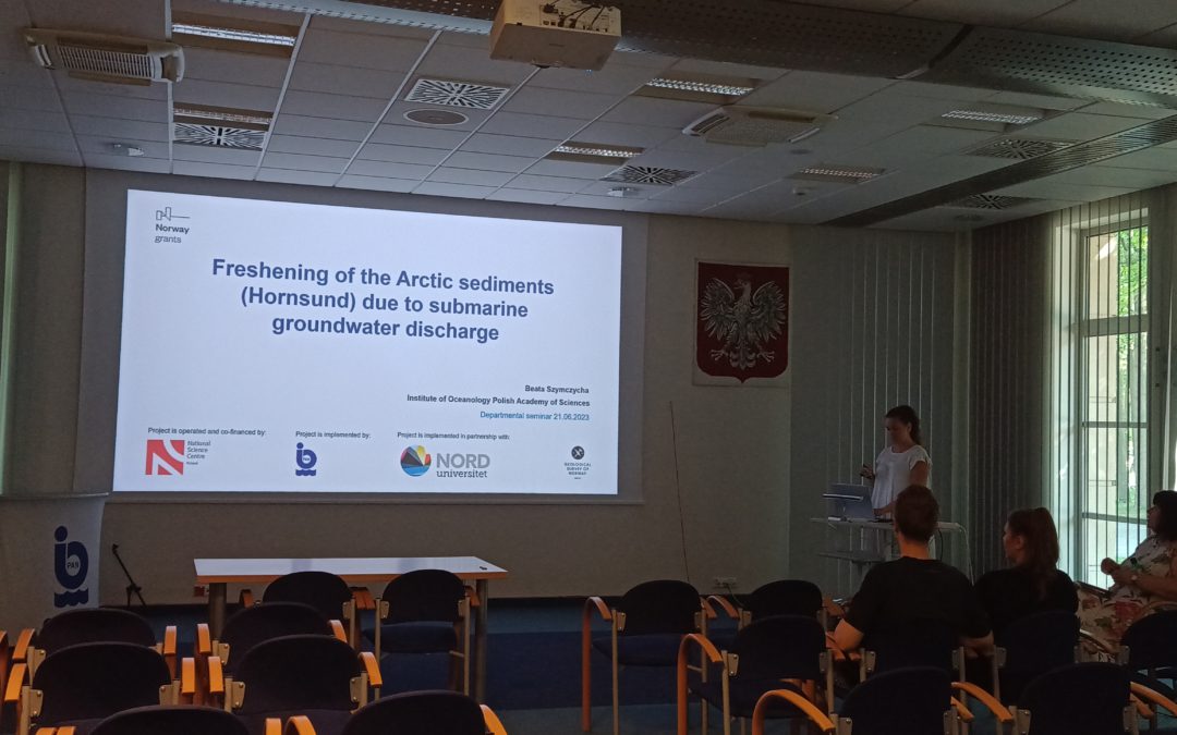 Presentation about freshening of the Arctic sediments